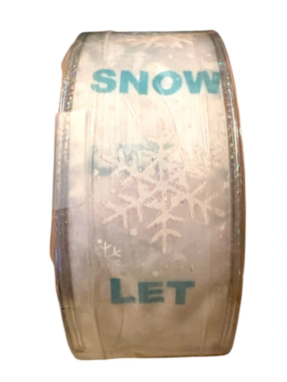 CHRISTMAS➕55 Yards • Let It Snow Wire Ribbon NWT